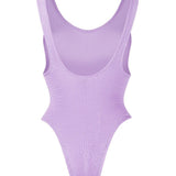Costume intero Ruby a coste in lilla - REINA OLGA donna 