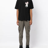 Pantaloni sportivi con coulisse in verde oliva Represent - uomo 