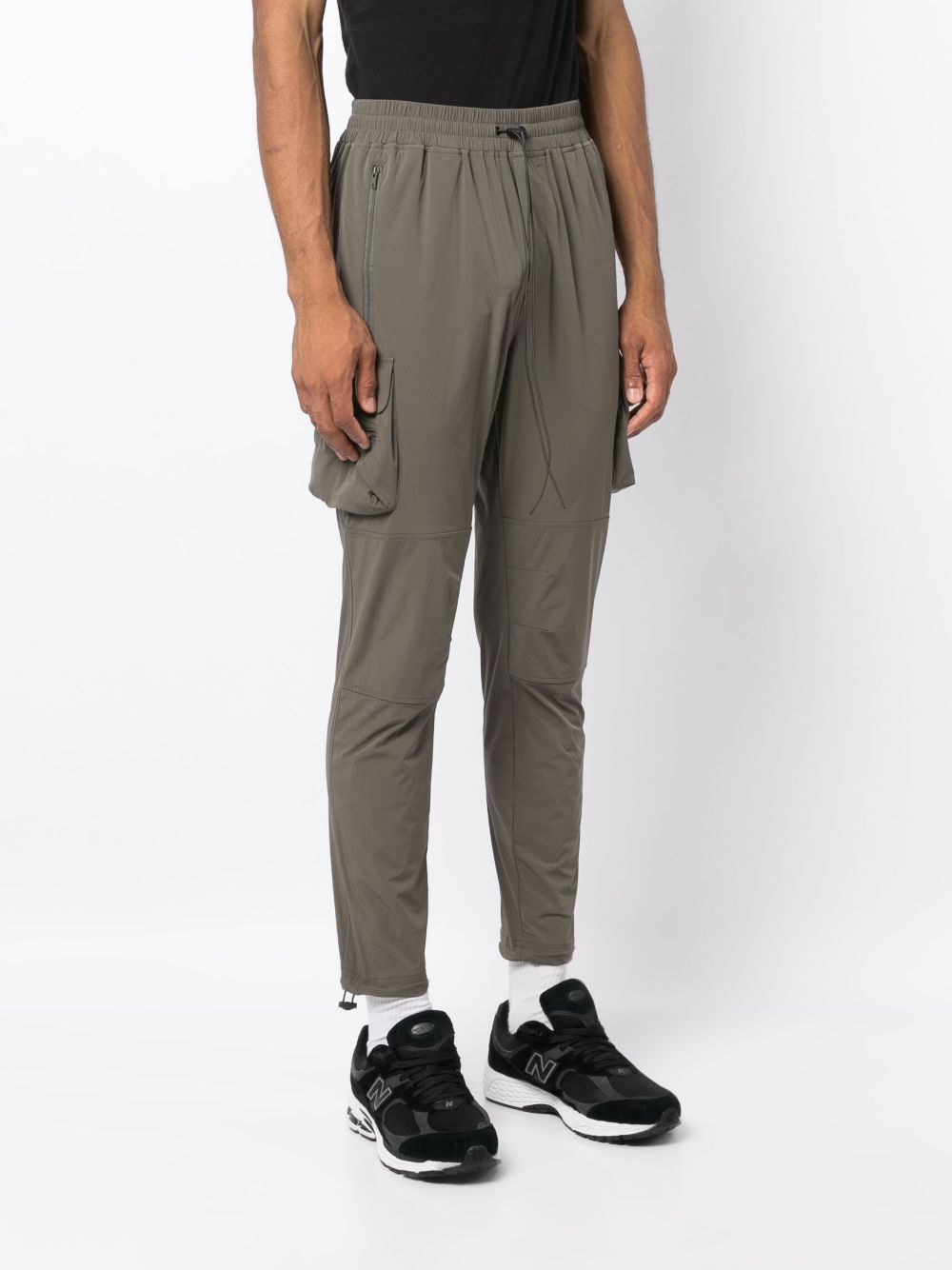 Pantaloni sportivi con coulisse in verde oliva Represent - uomo 