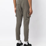 Pantaloni sportivi con coulisse in verde oliva Represent - uomo 