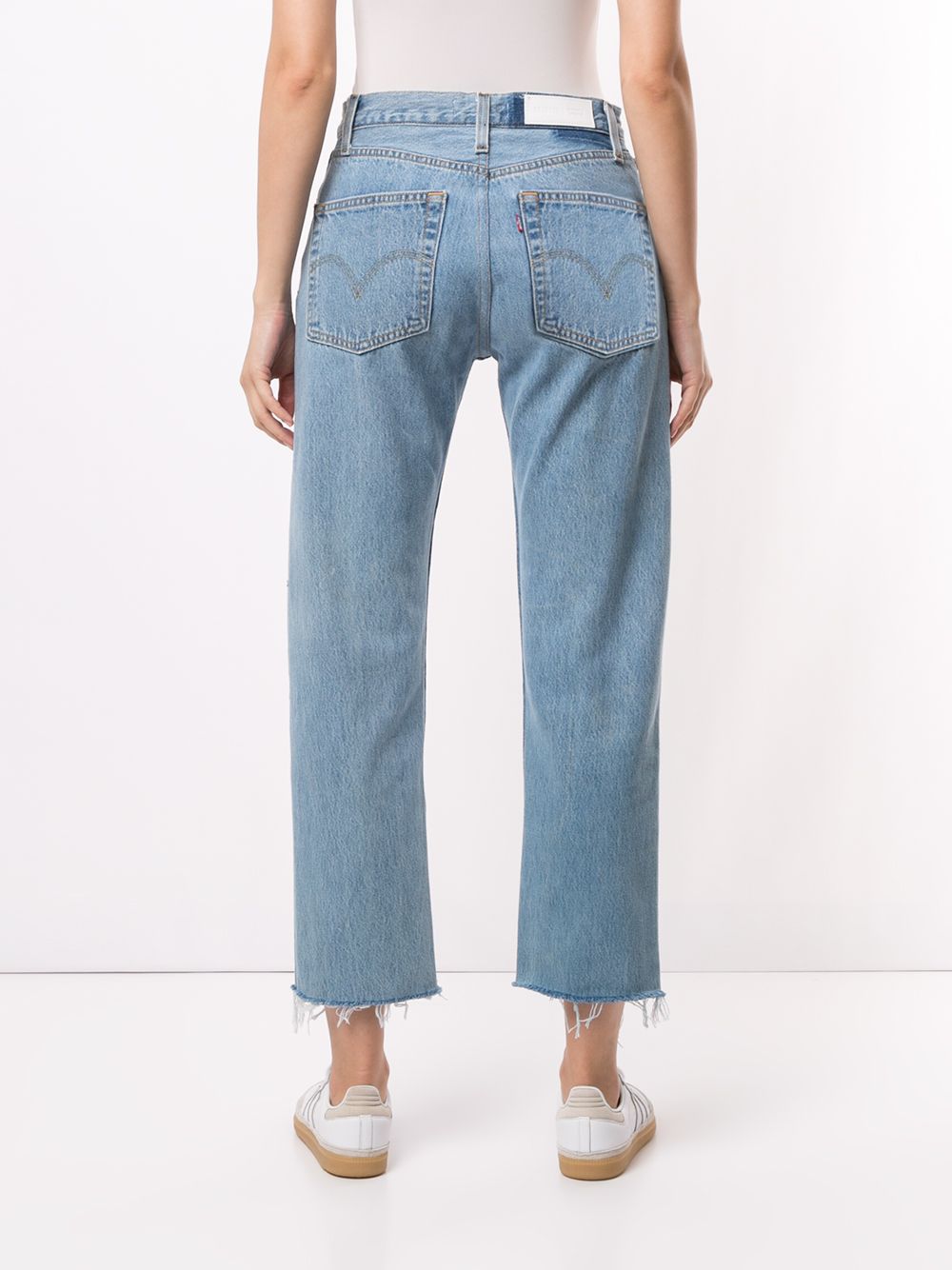 Jeans crop in azzurro Re/Done - donna 