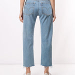 Jeans crop in azzurro Re/Done - donna 