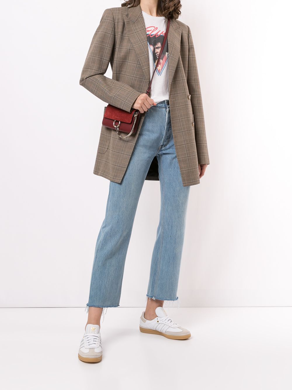 Jeans crop in azzurro Re/Done - donna 