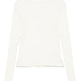 Top a collo alto in bianco Re/Done - donna 