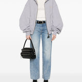 Top a collo alto in bianco Re/Done - donna 
