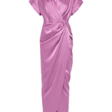 Abito lungo Jaya in viola Rhea Costa - donna 