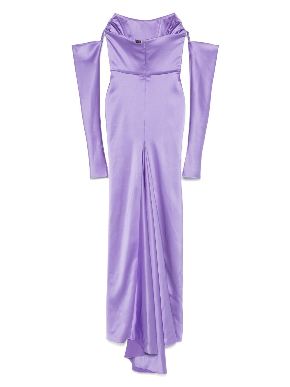 Abito lungo Helyna Wisteria in lilla Rhea Costa - donna 