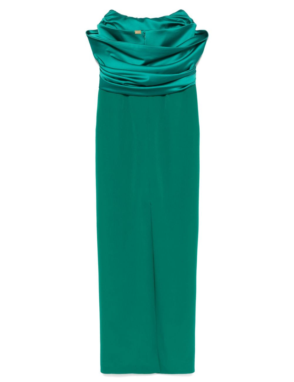 Abito lungo Latifa in verde smeraldo Rhea Costa - donna 