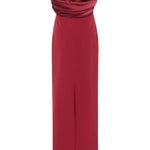 Abito lungo Latifa in borgogna Rhea Costa - donna 
