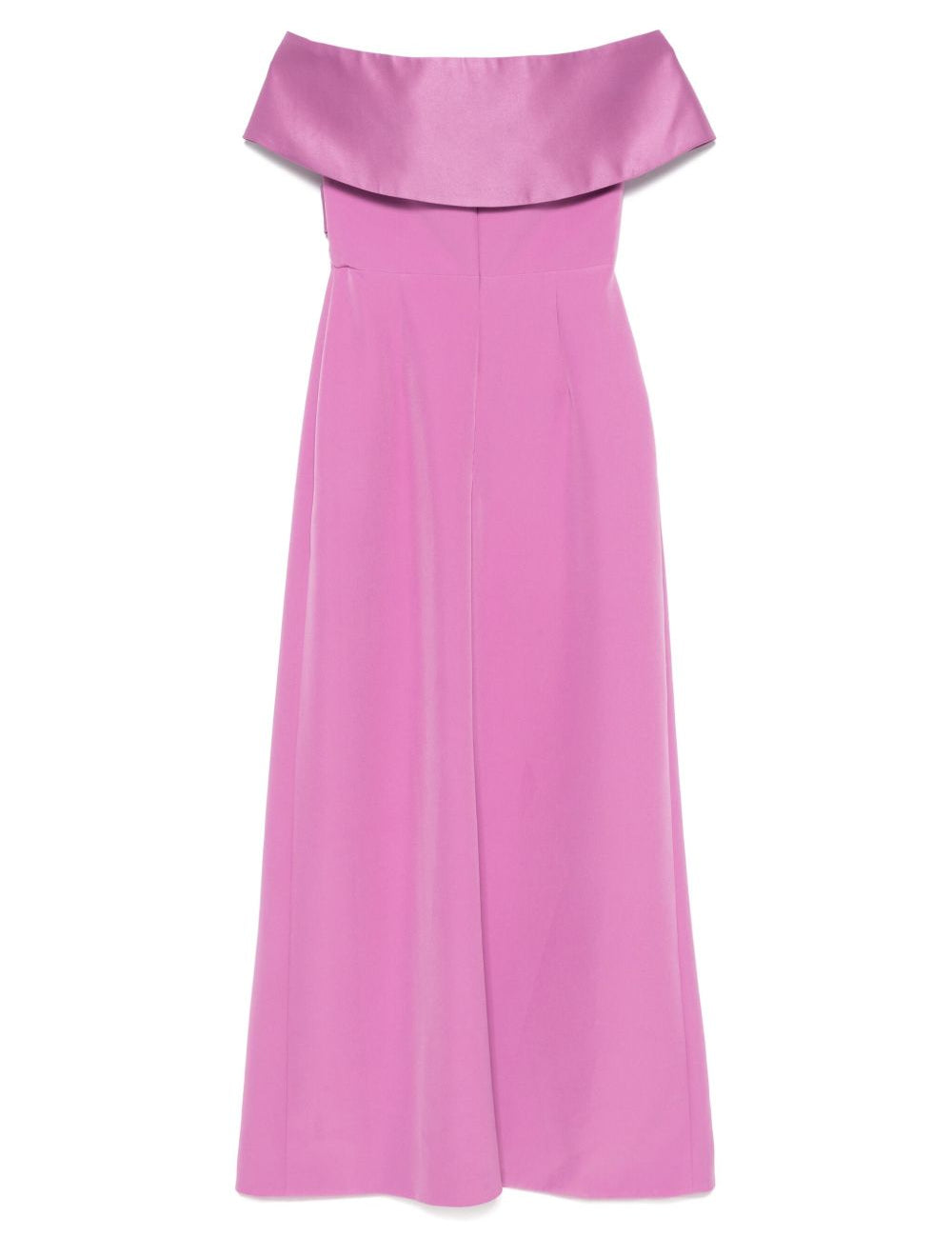Abito lungo con scollo asimmetrico in viola Rhea Costa - donna 