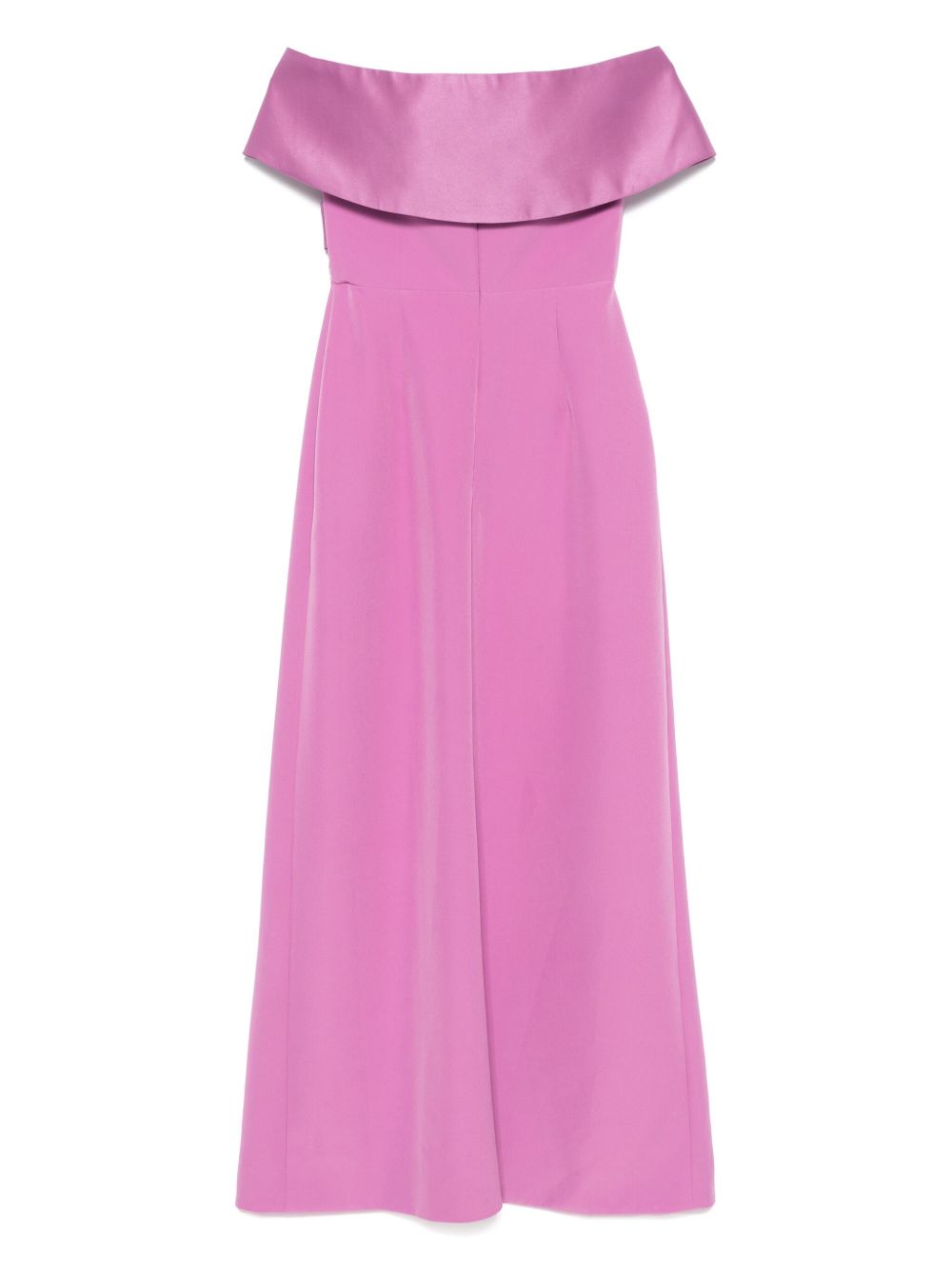 Abito lungo con scollo asimmetrico in viola Rhea Costa - donna 