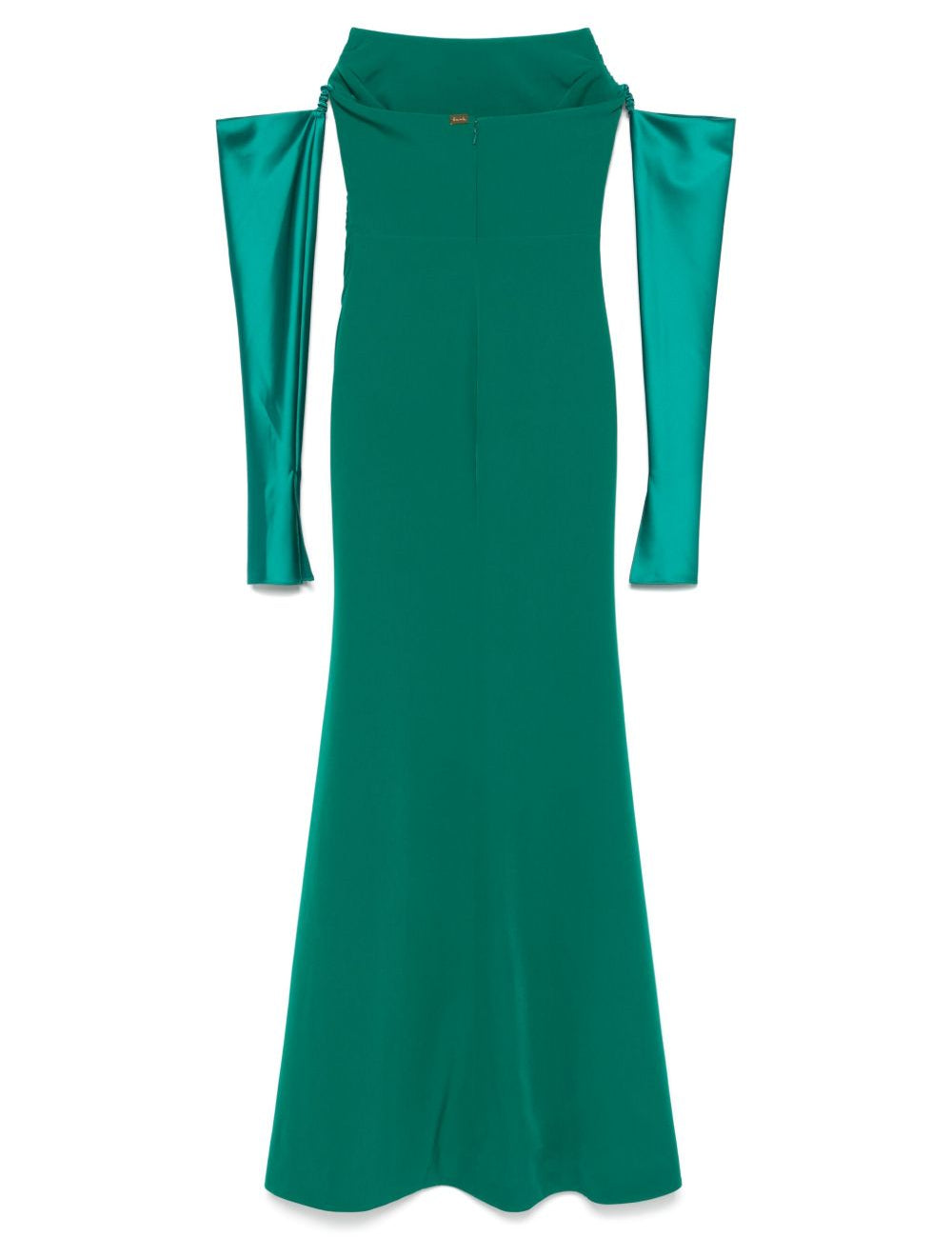 Abito lungo Aairah in verde Rhea Costa - donna 