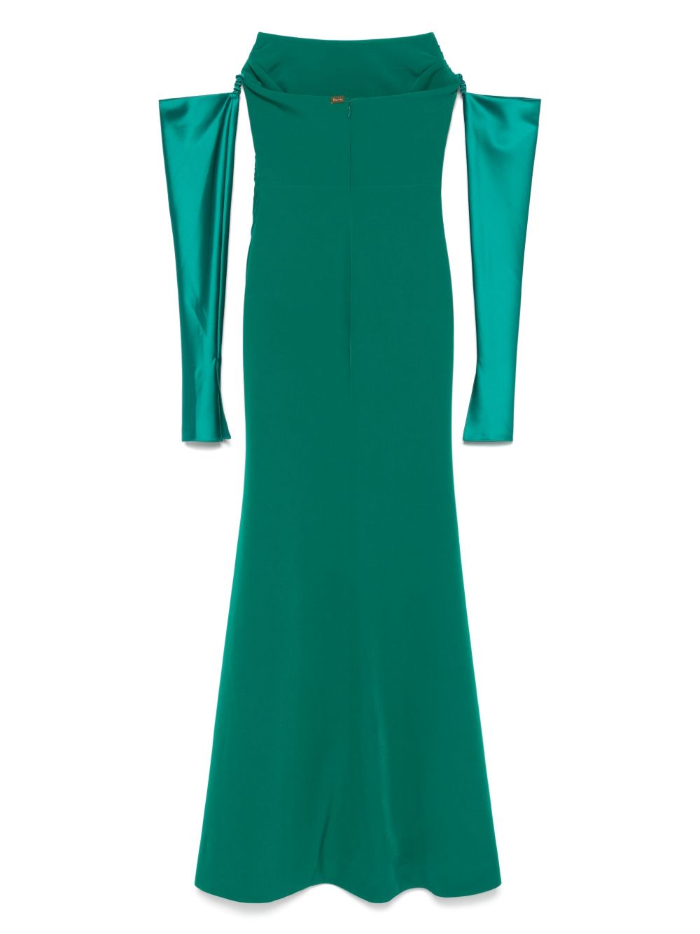 Abito lungo Aairah in verde Rhea Costa - donna 