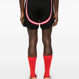 Shorts con coulisse in nero Rhude - uomo 