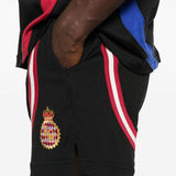 Shorts con coulisse in nero Rhude - uomo 