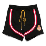 Shorts con coulisse in nero Rhude - uomo 