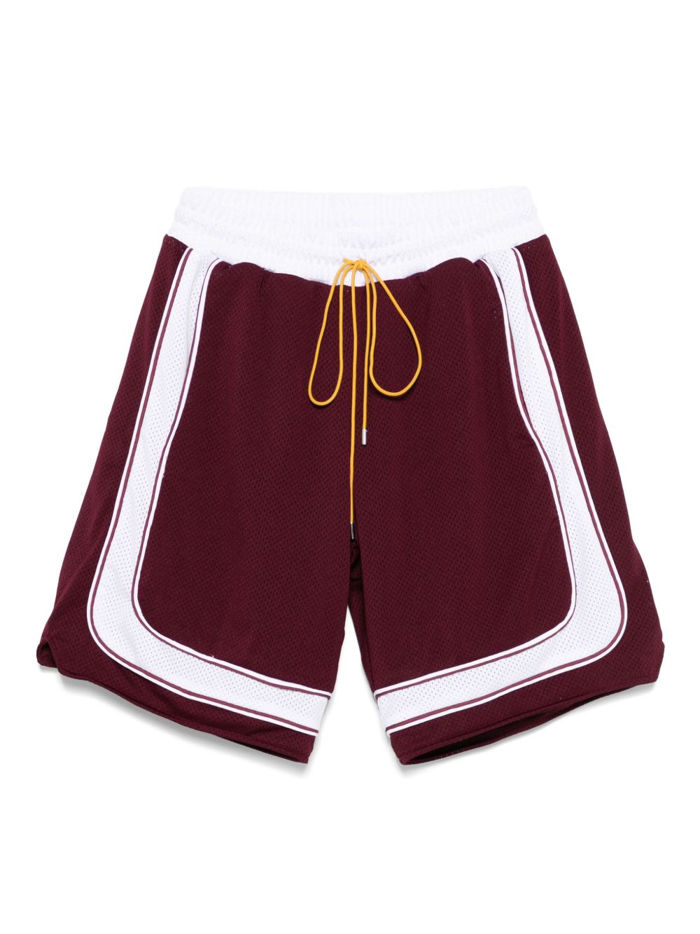 Shorts con coulisee in bordeaux Rhude - uomo 