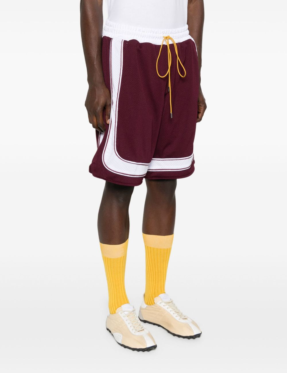 Shorts con coulisee in bordeaux Rhude - uomo 
