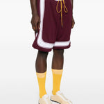 Shorts con coulisee in bordeaux Rhude - uomo 