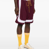 Shorts con coulisee in bordeaux Rhude - uomo 