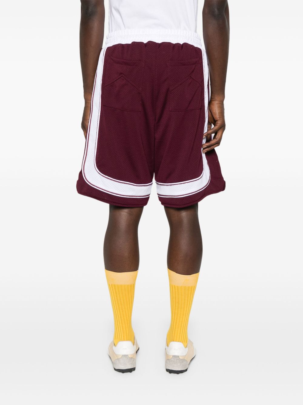 Shorts con coulisee in bordeaux Rhude - uomo 