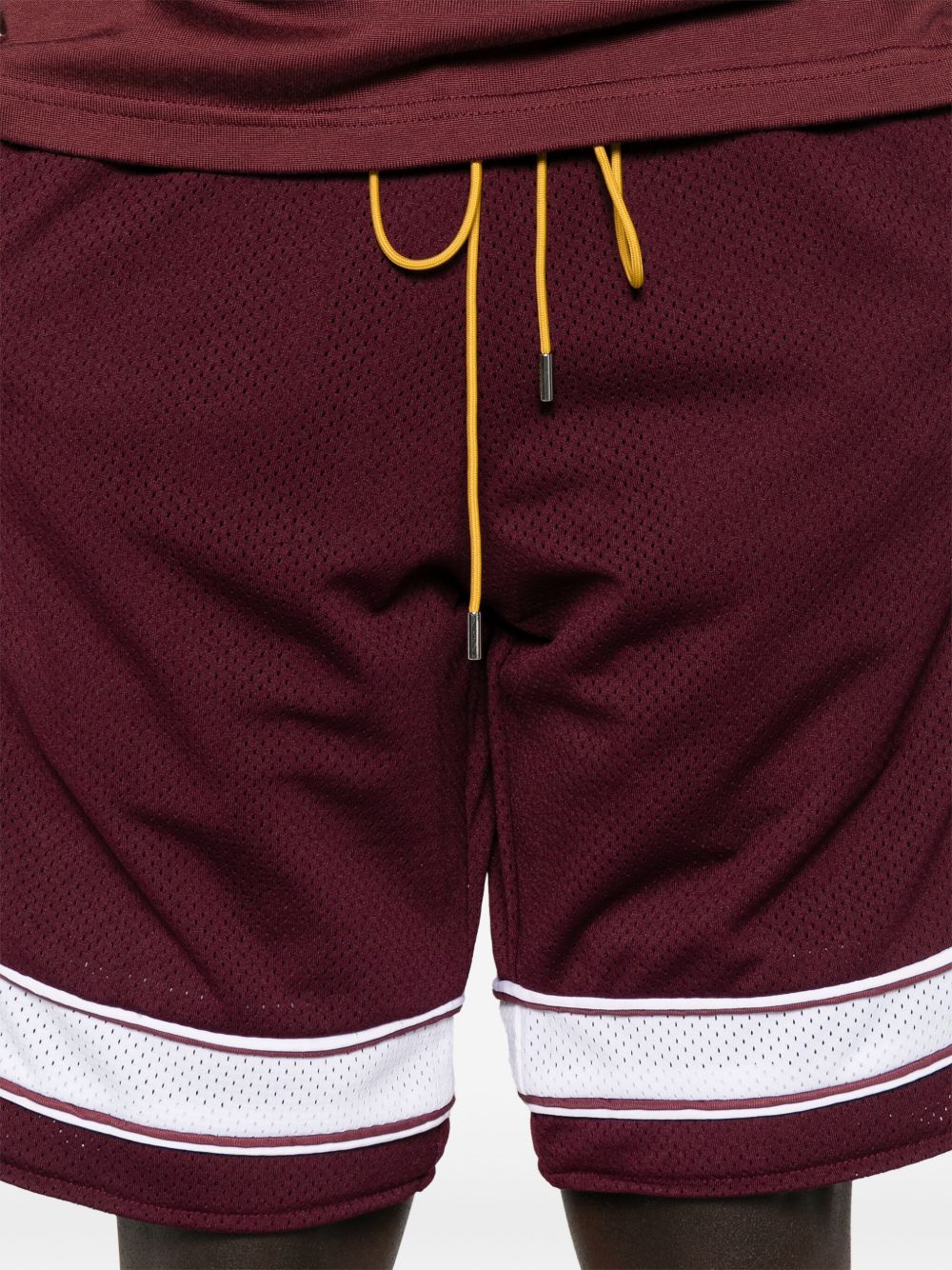 Shorts con coulisee in bordeaux Rhude - uomo 