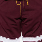 Shorts con coulisee in bordeaux Rhude - uomo 
