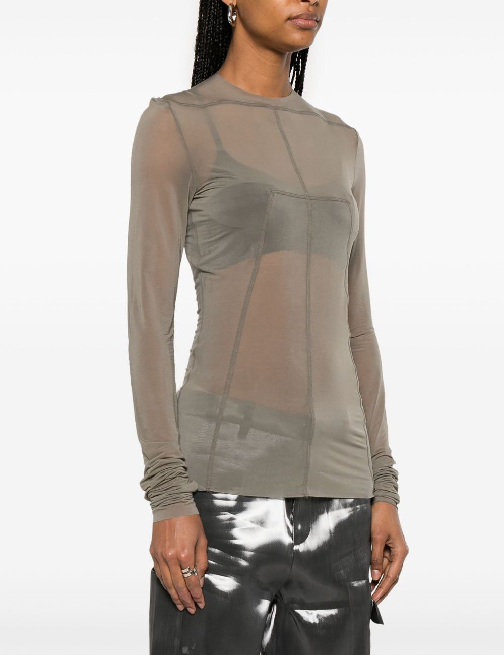 Top Lido in grigio Rick owens - donna 