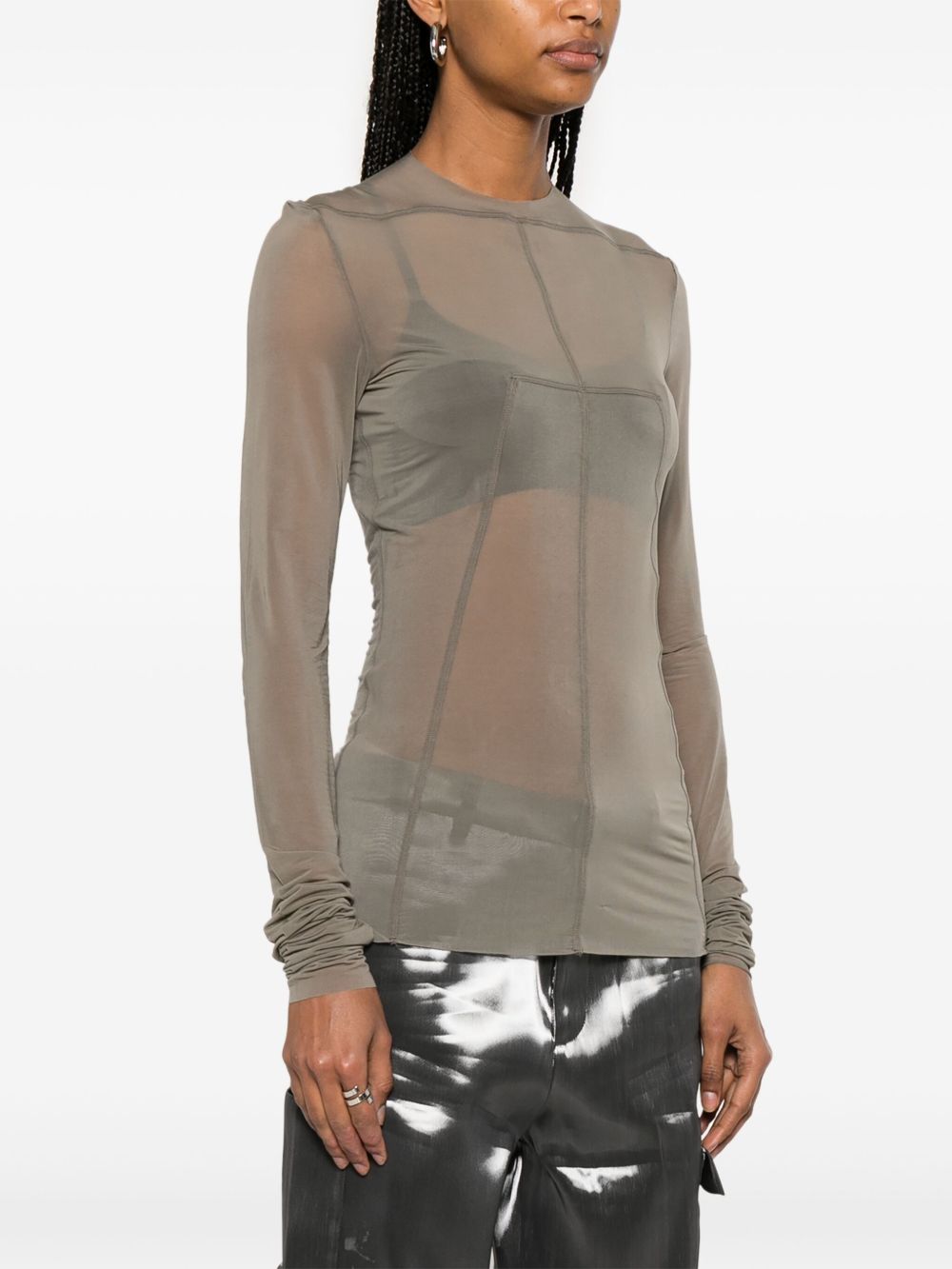 Top Lido in grigio Rick owens - donna 