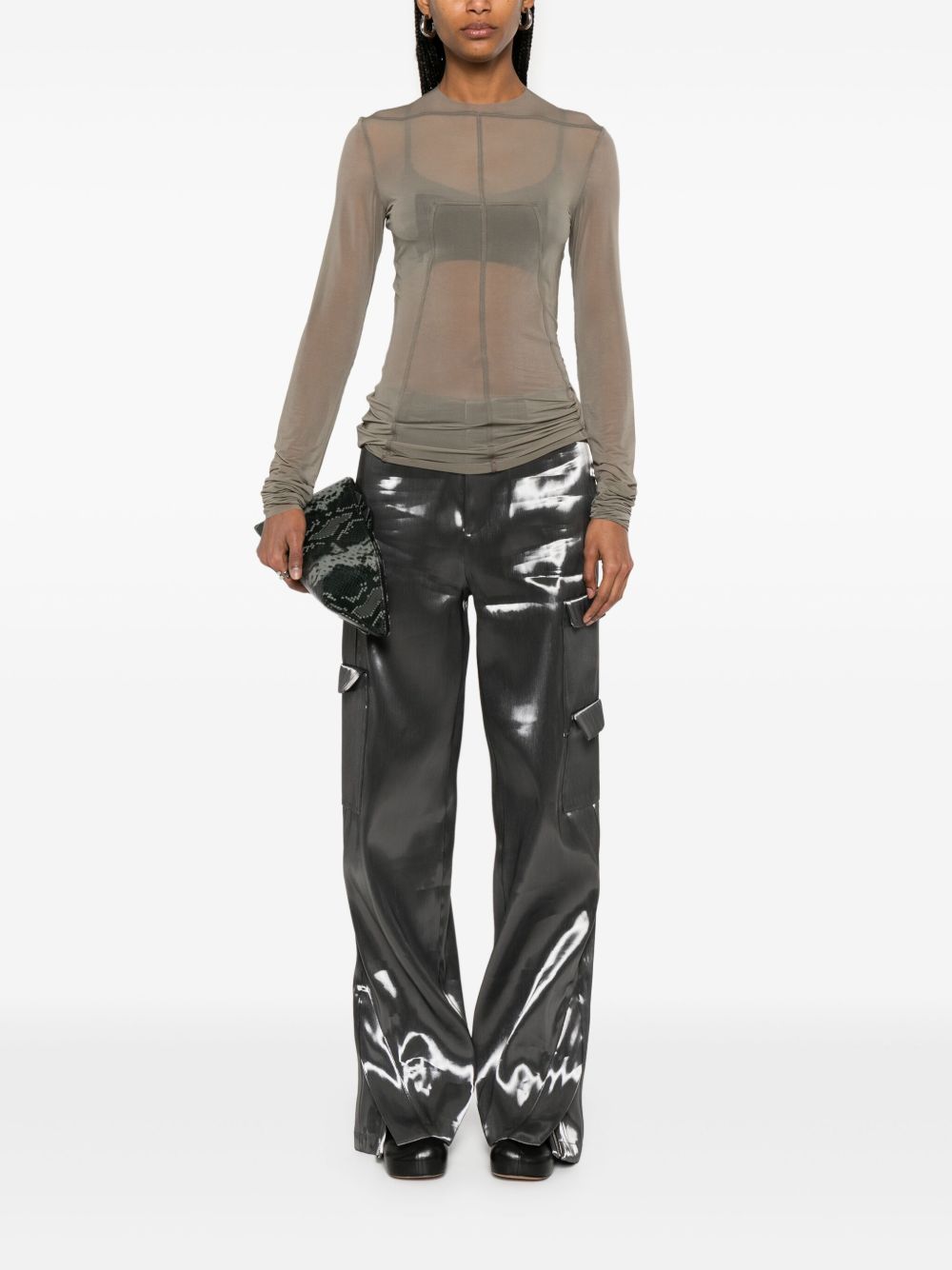 Top Lido in grigio Rick owens - donna 