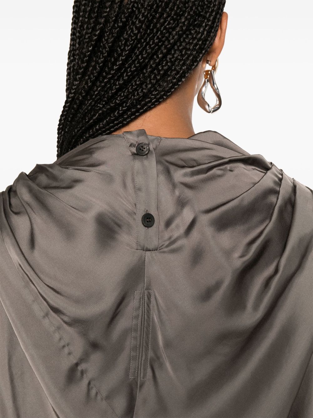 Blusa Claudette in grigio antracite Rick Owens - donna 