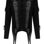 Maglione con effetto vissuto in nero Rick owens - uomo 
