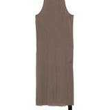 Abito corto con scollo in grigio taupe Rick Owens DRKSHDW - donna 