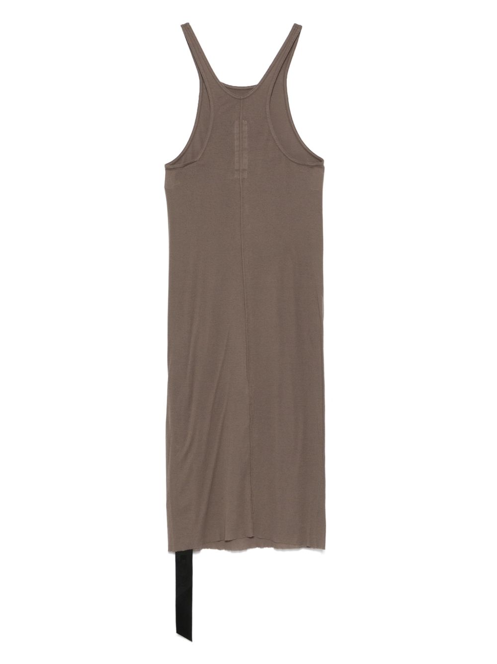 Abito corto con scollo in grigio taupe Rick Owens DRKSHDW - donna 
