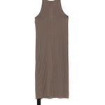 Abito corto con scollo in grigio taupe Rick Owens DRKSHDW - donna 