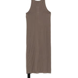 Abito corto con scollo in grigio taupe Rick Owens DRKSHDW - donna 