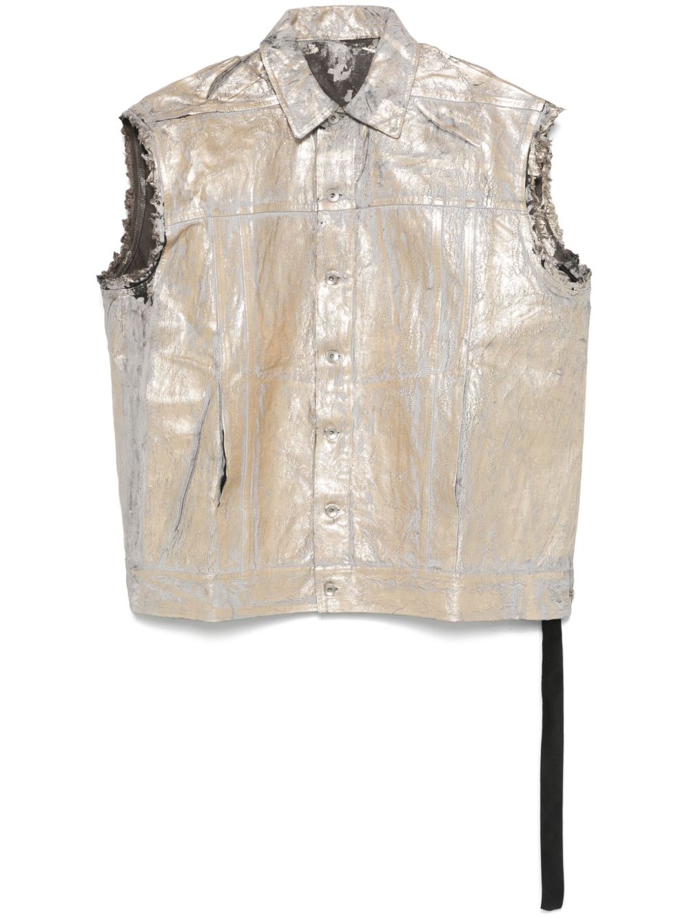 Gilet cerato in oro Rick Owens DRKSHDW - donna 