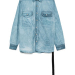 Camicia Jumbo in denim azzurro Rick Owens DRKSHDW - donna 