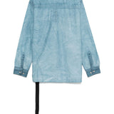 Camicia Jumbo in denim azzurro Rick Owens DRKSHDW - donna 