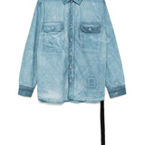 Camicia Jumbo in denim azzurro Rick Owens DRKSHDW - donna 