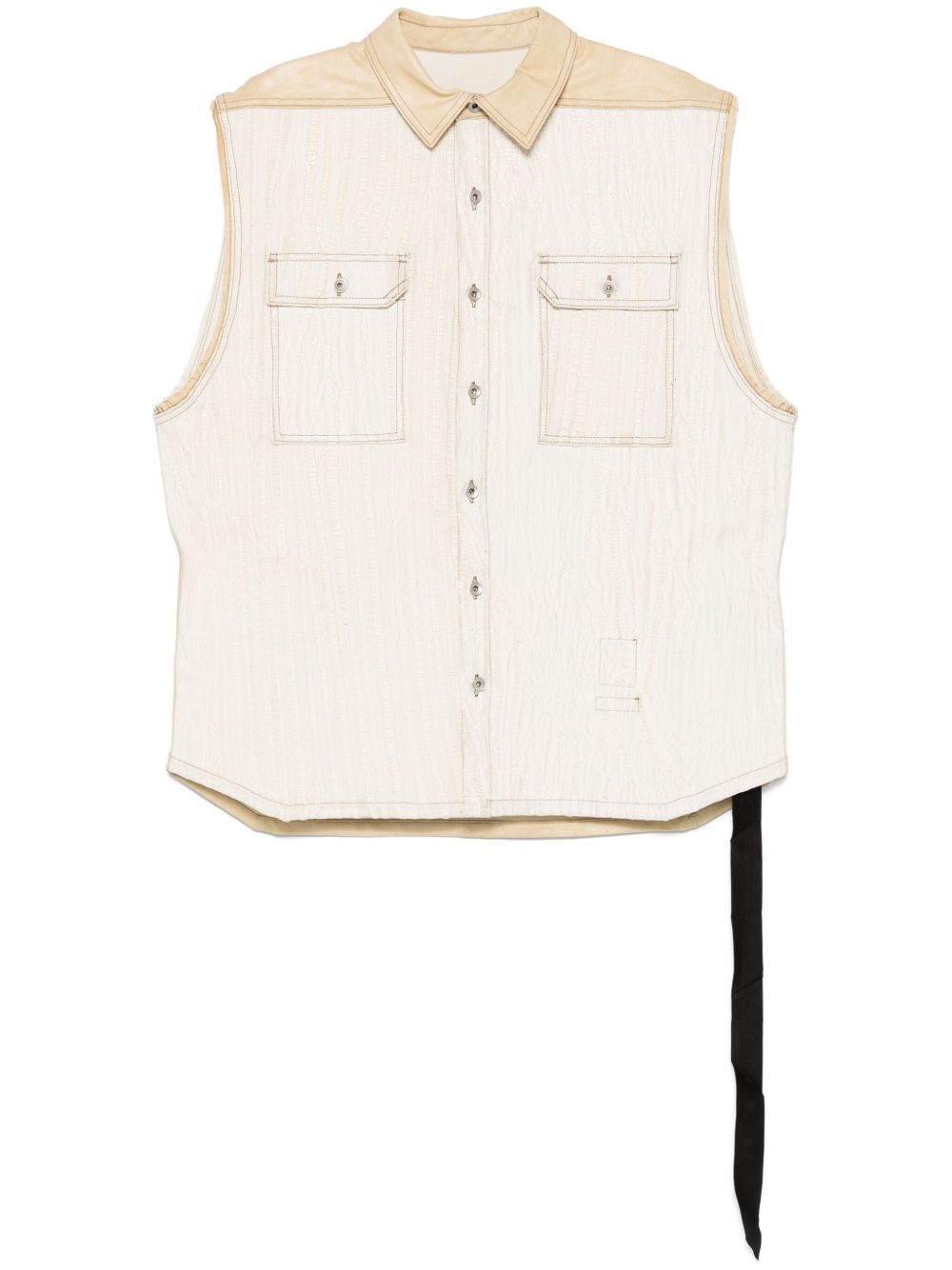Gilet SL Tommy Jumbo in avorio Rick Owens DRKSHDW - uomo 