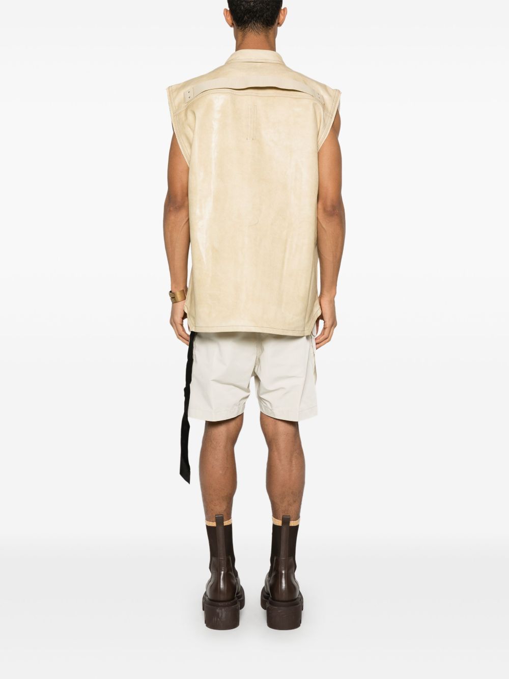Gilet SL Tommy Jumbo in avorio Rick Owens DRKSHDW - uomo 