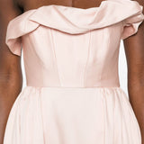 Abito midi con ruches in rosa Roland Mouret - donna 