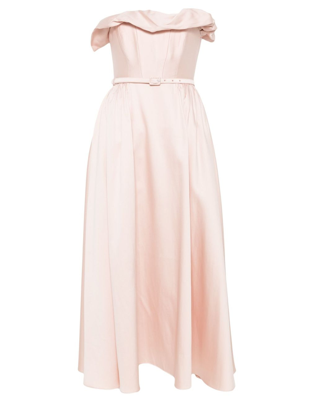 Abito midi con ruches in rosa Roland Mouret - donna 