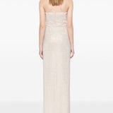 Abito lungo con decorazione color champagne Roland Mouret - donna 