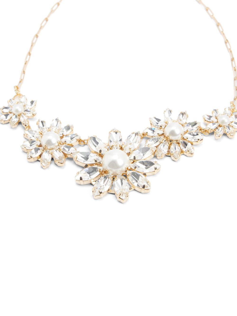 Collana Rosantica con cristalli in oro  - donna 
