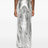 Pantaloni dritti intrecciati in argento Rotate - donna 