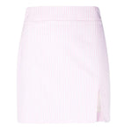 Minigonna a righe in cotone in rosa Rowen Rose - donna 
