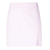 Minigonna a righe in cotone in rosa Rowen Rose - donna 