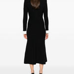 Abito midi con decorazioni in nero Self-portrait - donna 